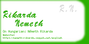 rikarda nemeth business card